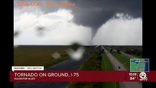 Tornado touches down off Alligator Alley in Broward County