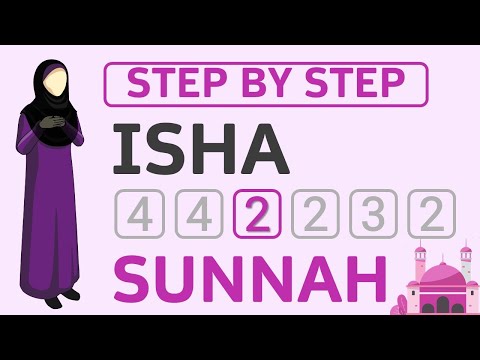 How to Pray 2 Rakat Sunnah Isha Salah - Step by Step for Beginners & New Muslims Sunni Hanafi Female