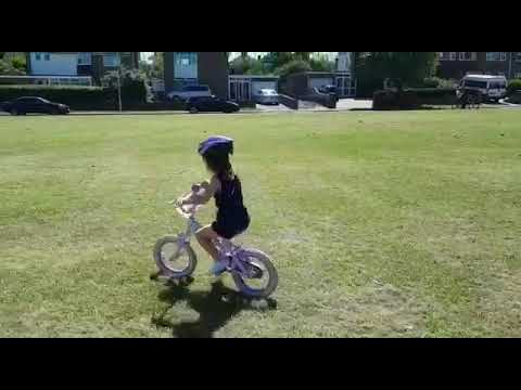 Elanah learns how to ride her bike!!