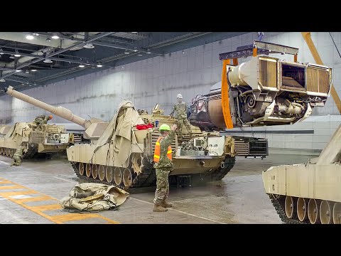 How US Army Repairs Their Powerful Tanks Inside Massive Facility