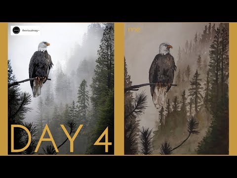 Watercolor Painting: Eagle | Speedpainting - INSTA APRIL | Day 4