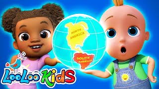 𝑵𝑬𝑾 Seven Continents - S3EP53 Kindergarten Fun  | LooLoo Kids Songs for Kids