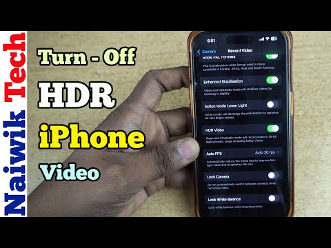 How to Turn Off HDR in iPhone Video  | iOS 18