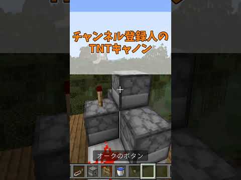 ○○した人のTNTキャノン!!! #shorts #minecraft