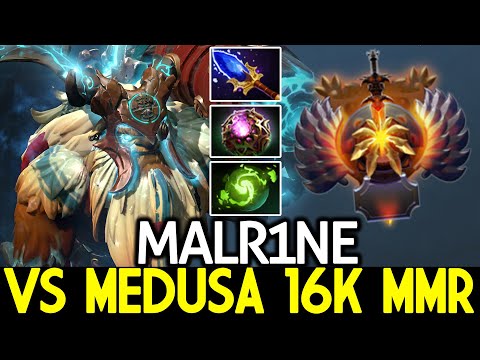 MALR1NE [Earthshaker] New OP Mid Hero VS Medusa 16K MMR Dota 2