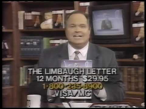 1993 Rush Limbaugh Newsletter Commercial