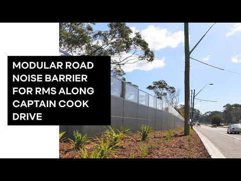 Modular Road Noise Barrier for RMS along Captain Cook Drive | ModularWalls