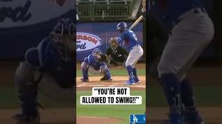 this hitter was banned from swinging..