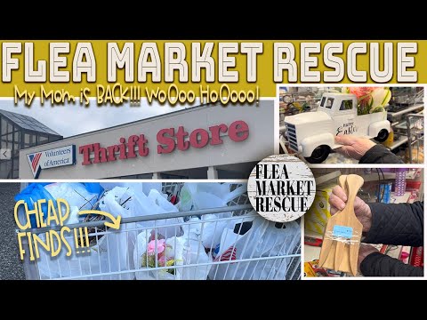 THRIFTING FOR HOME DECOR FINDS WITH MY MOM- THRIFT STORE SHOPPING 2024