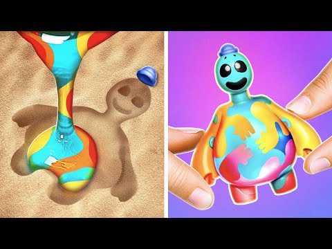 DIY Squishy Doey the Doughman 🌈 *Best Cardboard Crafts and Fidgets*