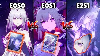 F2P & WHALE CASTORICE COMPARISON! | E0S0 vs E0S1 vs E2S1 Castorice Showcase | HSR 3.2