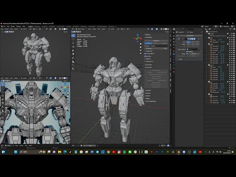 【ロボットモデリング】blender作業配信 #5