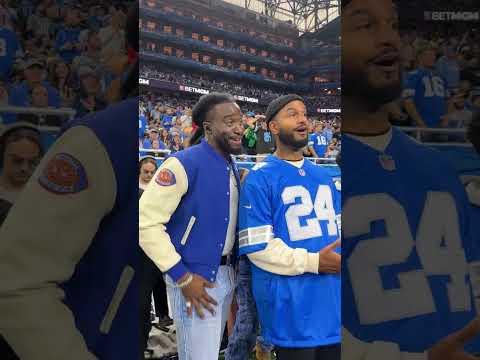 Shaboozey at the Detroit Lions game during Thanksgiving