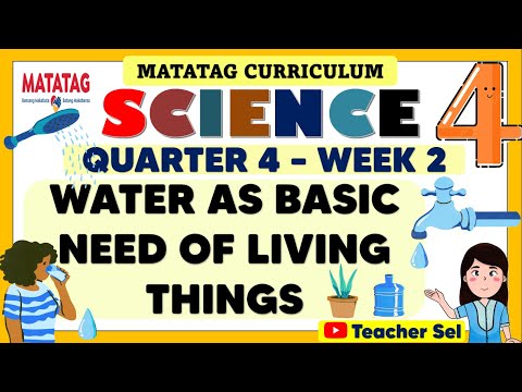 SCIENCE 4 QUARTER 4 WEEK 2 MATATAG - WATER AS BASIC NEED OF LIVING THINGS