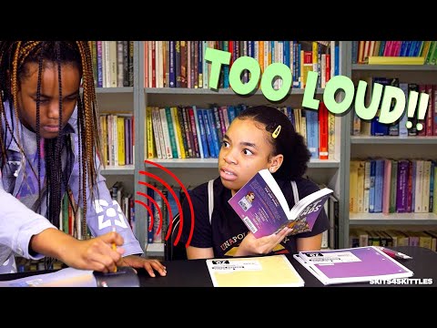 BEING LOUD IN A LIBRARY! ( FUNNY KIDS SKIT)