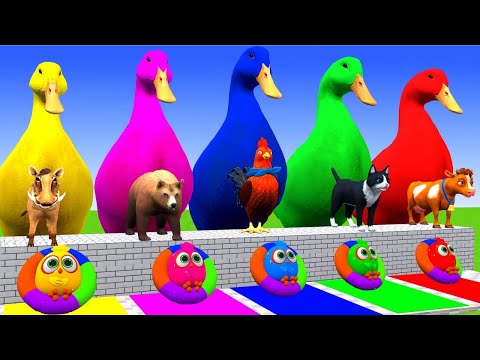 5 Giant Duck, Monkey, Piglet, chicken, dog, mammoth,tiger, Sheep, Transfiguration funny animal 2023