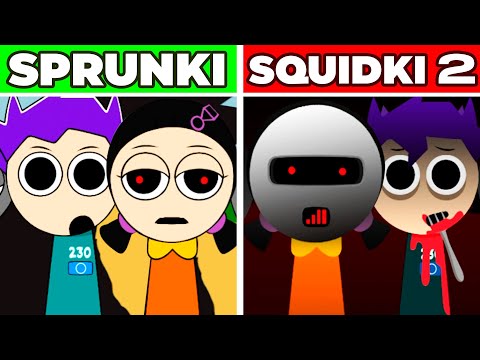 Incredibox Sprunki But SQUIDKI 2 (NEW MOD) | CUTE VS SCARY BEATS 2)