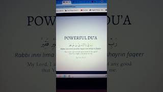 #PowerfulDu'a