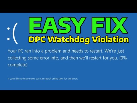 (2025) Fix Stop Code DPC WATCHDOG VIOLATION Windows Error