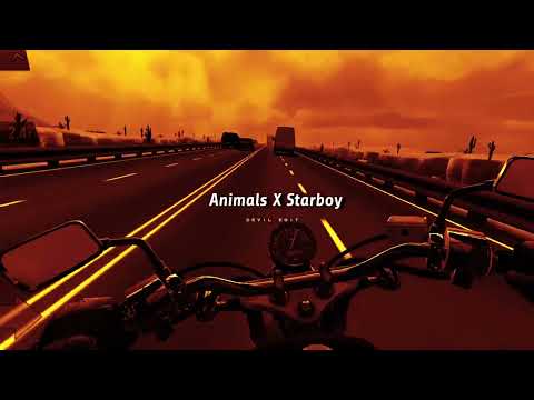 Animals X Starboy - Riding || Aesthetic Status ( Slowed & Reverb )