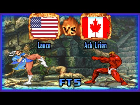 Street Fighter III 3rd Strike - Lance (USA) VS (CAN) Ack Urien [sfiii3n] [Fightcade/FT5] ストリートファイター3