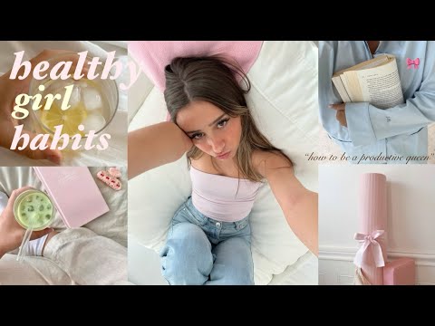 HEALTHY GIRL ROUTINE🎀 how i stay productive + set up my day