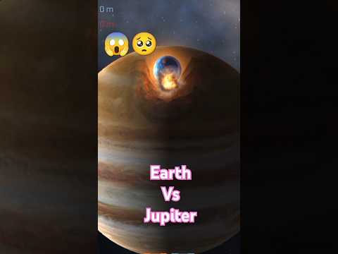 Earth vs Jupiter 🥺😱 #shorts #jupiter #earth #universe #space