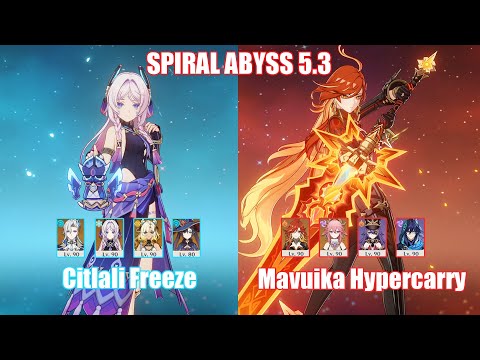 C0 Citlali Neuvillette Freeze & C0 Mavuika Hypercarry | Spiral Abyss 5.3 | Genshin Impact