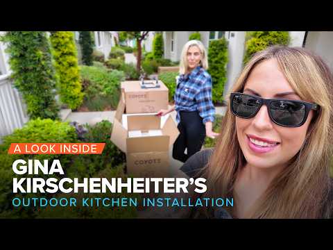 Watch Our Team Assemble Gina Kirschenheiter’s GORGEOUS RTA Outdoor Kitchen