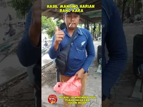 GACOR! HASIL MANCING HARIAN BANG KARA DI PEMANCINGAN EMA #mancing #ikan #empang #tangerang