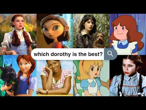 ranking 15 different versions of dorothy in the wizard of oz 👠🌪️📚