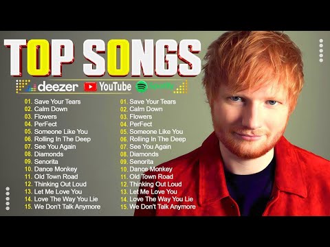 Ed Sheeran, Taylor Swift Bruno Mars, Dua Lipa, Adele, Maroon 5, Rihanna, The Weeknd - Pop music 2024