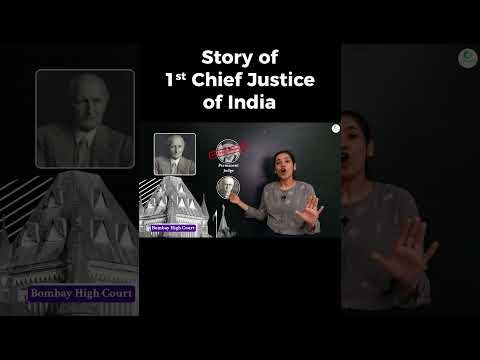 The Story of 1st Chief Justice of India🫡