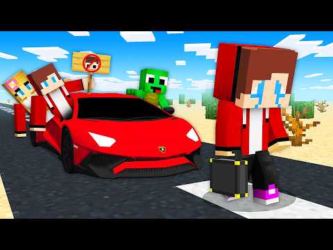 Why Did Maizen Family Kick Baby JJ Out of the Car in Minecraft? - Maizen