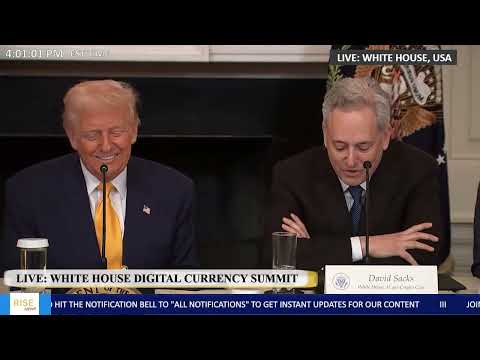 LIVE: Trump Announces Plan For Digital Currency Stockpile (R$E)