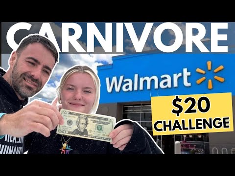 $20 Frugal Carnivore Dinner Walmart Challenge! (So Much Meat!)