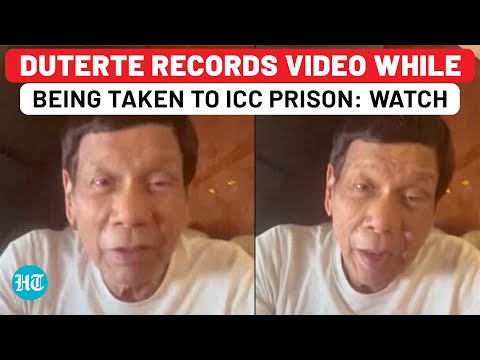 Duterte Records Video While Being Taken To ICC Jail, Says This To Supporters…| Philippines| Arrest