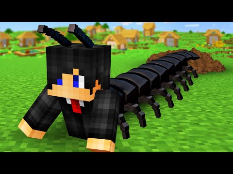 Minecraft but I Become A Centipede!