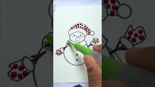 Christmas snowman #christmas #satisfying #shorts