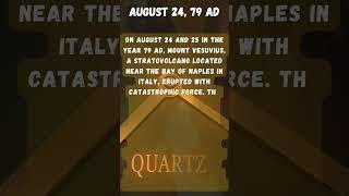 On This Date in History August 24, 79AD. #shorts #youtubeshorts #history