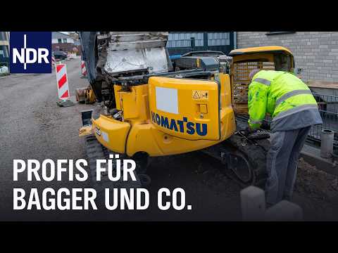 Bagger, Radlader und Co.: Reparaturdienst für Baumaschinen | Die Nordreportage | NDR Doku