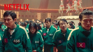 第3ゲームのあの歌 - "まるくまるく"リリックビデオ（カラオケ風）🎠 | イカゲーム | Netflix Japan