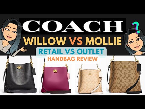 ❗👜❗👜COACH MOLLIE BUCKET BAG VS WILLOW BAG REVIEW ❗👜❗👜 MOLLIE HANDBAG REVIEW | COACH RETAIL VS OUTLET