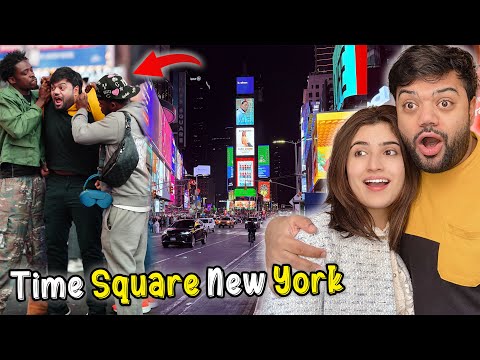 Times Square New York Mein Larai Ho Gai 😭😱 | Insane Fun in Times Square, USA 😍🇺🇸