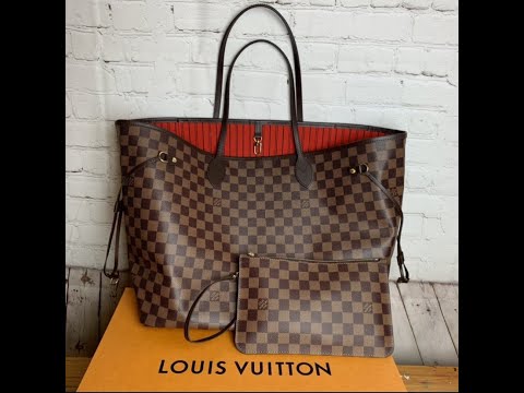 Louis Vuitton GM NEVERFUL Damier Ebene Unboxing