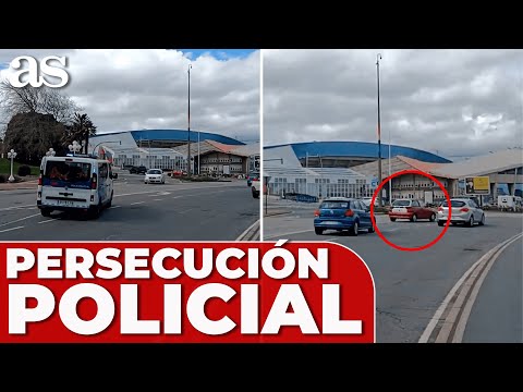 PERSECUCIÓN POLICIAL en CORUÑA a una MUJER DROGADA y SIN CARNET