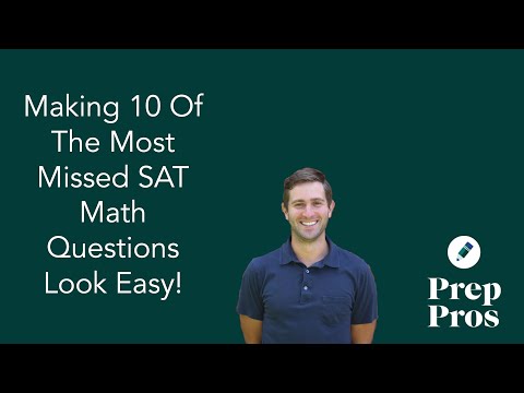 Solving 10 Of The Hardest SAT Math Problems from Official Tests