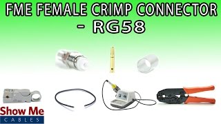 FME Female Crimp Connector For RG58 - Perfect For DIY Installs! #223