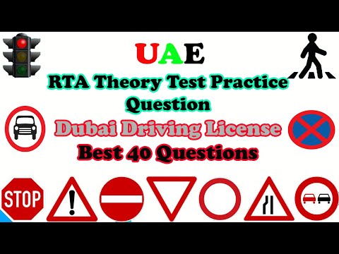 2024 RTA Theory Test  practice questions | Dubai Driving License best 40 questions