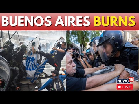 Argentina Protests LIVE: Clashes Erupt In Argentina During Pensioners' Protest LIVE | N18G